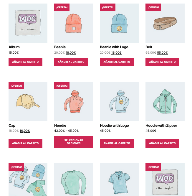 WooCommerce Shortcode - Productos [products]