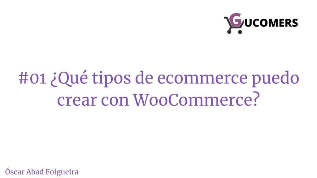 Gucomers 01 - Qué tipos de ecommerce puedo crear con WooCommerce